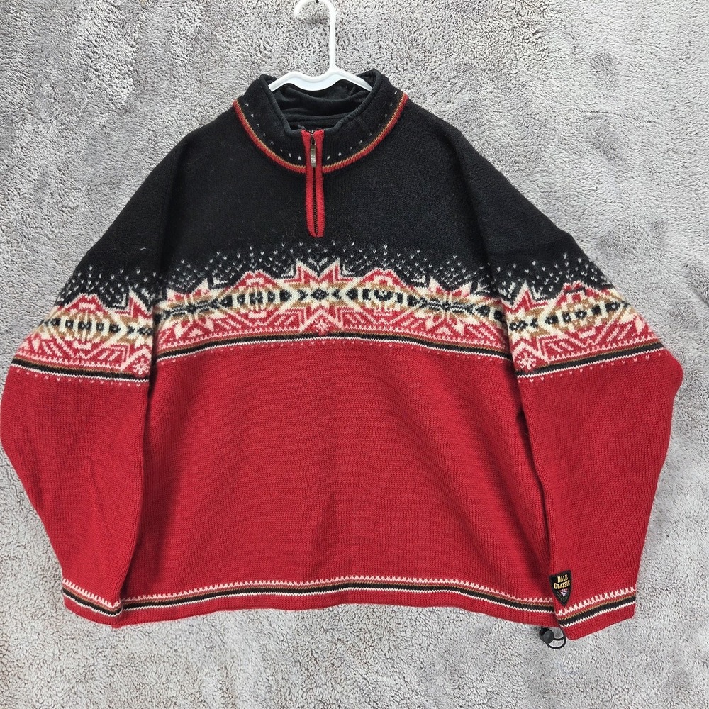 Vintage Dale of Norway Dale Classic 100% Wool Nordic Ski Sweater XXL Fair Aisle